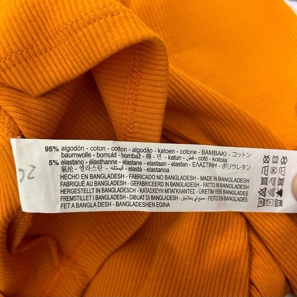 New! Zara Ribbed Long Sleeve Cropped Polo Shirt - Picture 7 of 9